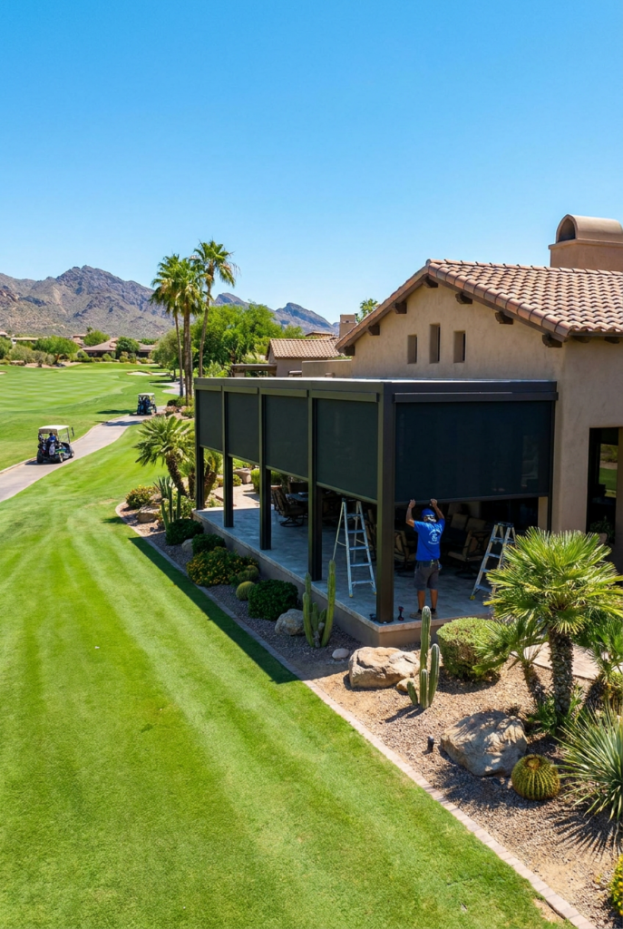repair your enclosed patio screen in Cave Creek